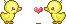 chicks & heart