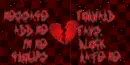 Broken heart  red