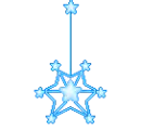 blue snowflake