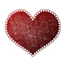 cute glitter heart