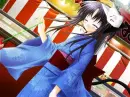 Tobari in Blue Kimono