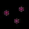 pink snowflakes