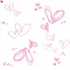 pink hearts