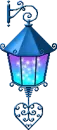 blue candle