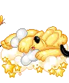 Baby pluto sleeping