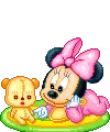 Baby minnie playing