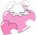 sleepy rabbit