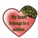 Soldier Heart with Glitter
