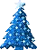 blue Christmas tree