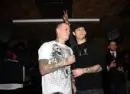 Joel giving Benji bunny ears