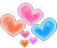colorful hearts