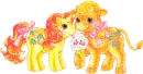 Yellow Unicorn and Calf