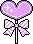 Heart Lolly with Ribbon