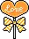 Heart Lolly with Ribbon