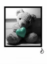 Bear with green heart