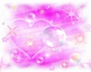 Pink heart and Bubbles