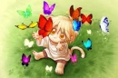 Ash with the butterflies