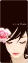 GIRL WITH PINK ROSE