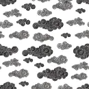 grey clouds