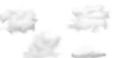 white clouds