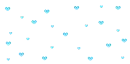 falling blue hearts