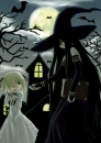 Anime Witch and Young Girl
