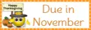 Due in November
