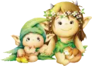 Cute Baby Troll Siblings