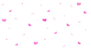 falling pink hearts