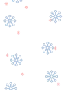 blue snowflakes