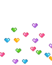 up and down  little hearts 