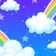 rainbow and clouds