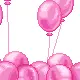 pink balloons