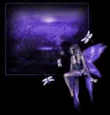 purple dragonfly faery