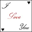 I love you 