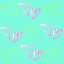 crown with hearts