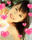 cute asian girl with hearts