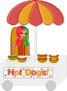 hotdog stand girl 