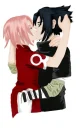 Sasuke and Sakura Kiss