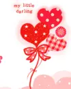 my little darling & red hearts