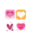 cute love hearts