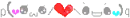 asian emoticon : lovers with a heart