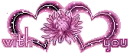 violet hearts & a flower : with you