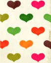 cute fabric with hearts