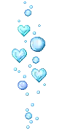 blue hearts & bubbles