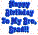 Happy Birthday to My Bro Brad