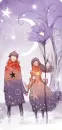 cute lovers under the moonlight