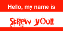 Hello My Name Is...