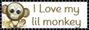 i love my lil monkey