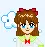 cute girl winking